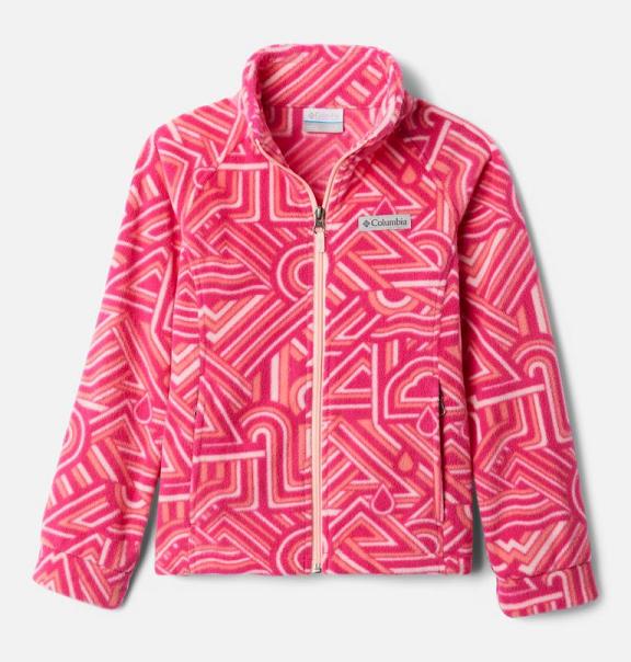 Columbia Girls Fleece Jacket UK - Benton Springs II Jackets Pink UK-218439